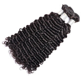 Bundles with Frontal Deep Wave Brazilian Virgin Human Hair Weave Bundles 3+1 | SULMY.